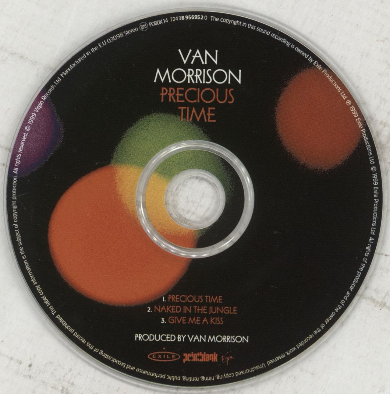 Van Morrison Precious Time UK CD single (CD5 / 5") VMOC5PR549591