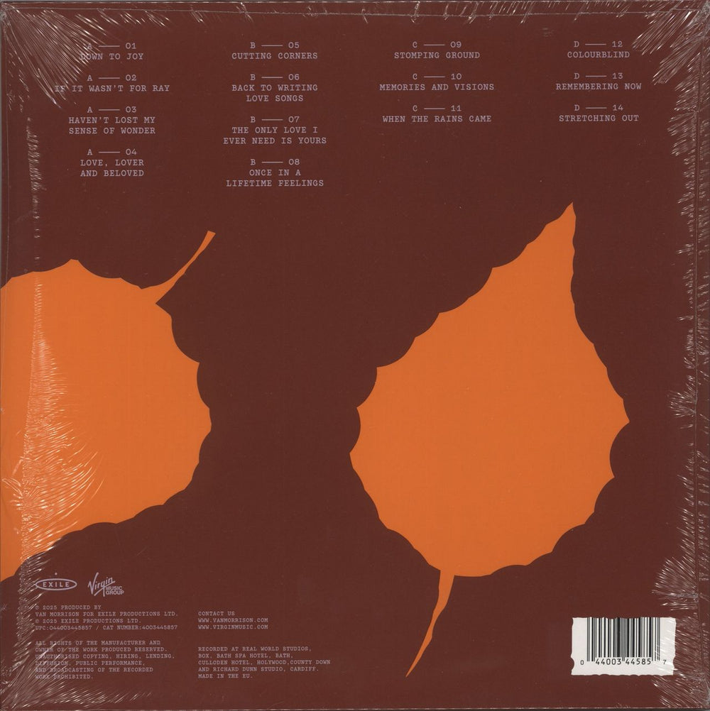 Van Morrison Remembering Now - Orange Vinyl - Sealed UK 2-LP vinyl record set (Double LP Album) 044003445857