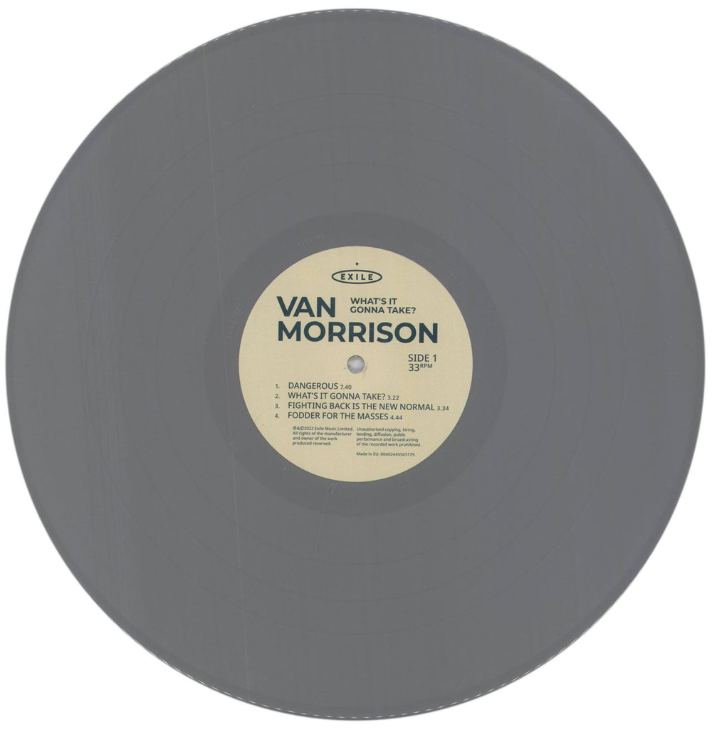 Van Morrison What's It Gonna Take? - Dove Grey Vinyl UK 2-LP vinyl record set (Double LP Album) VMO2LWH841220