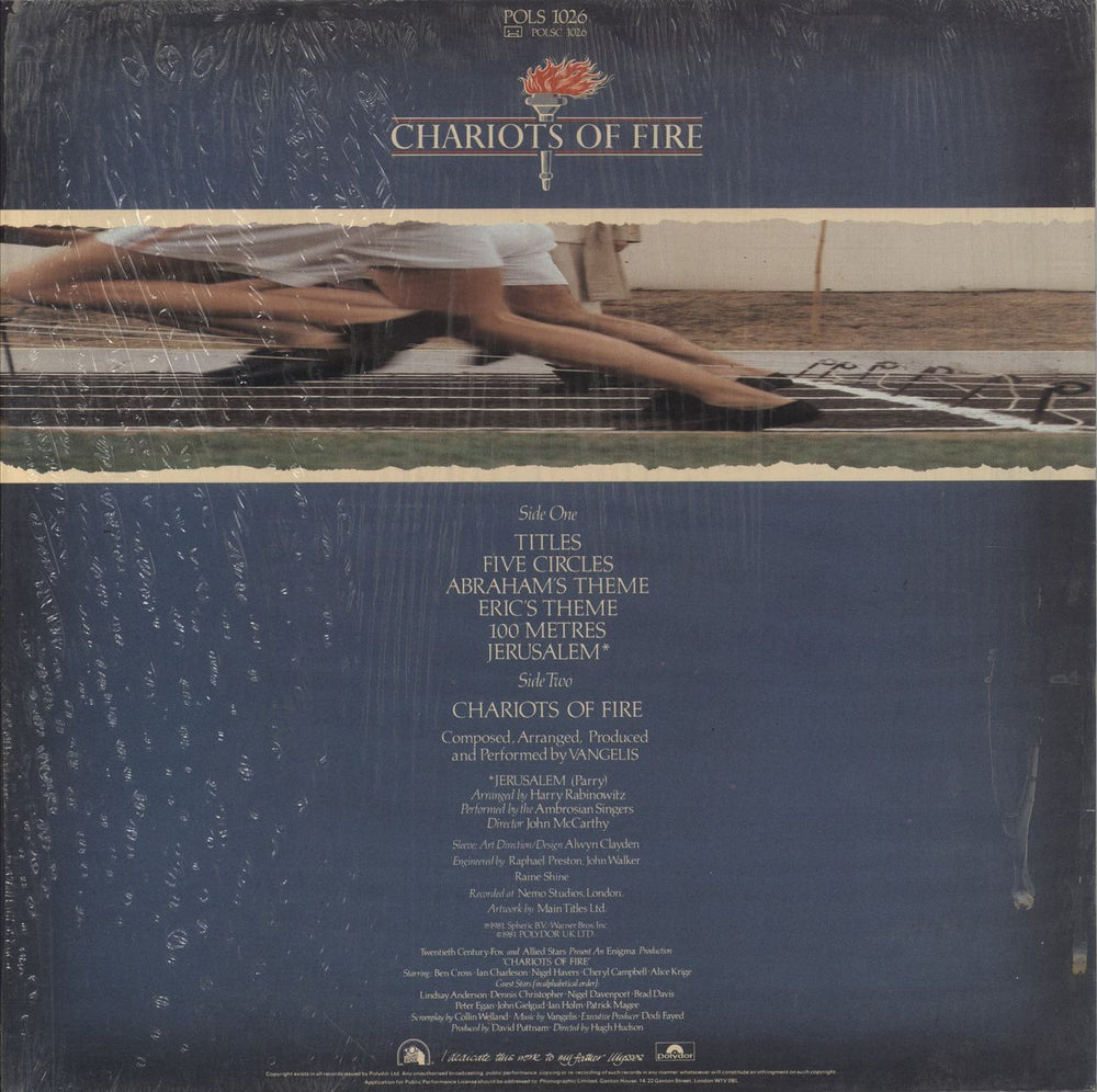 Vangelis Chariots Of Fire - Shrink UK Promo vinyl LP album (LP record)