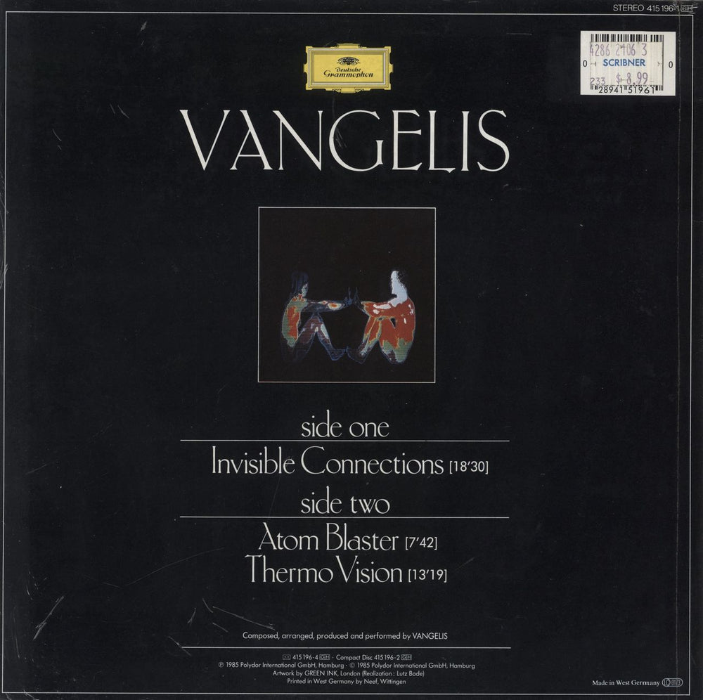 Vangelis Invisible Connections - Sealed German vinyl LP album (LP record) 028941519610