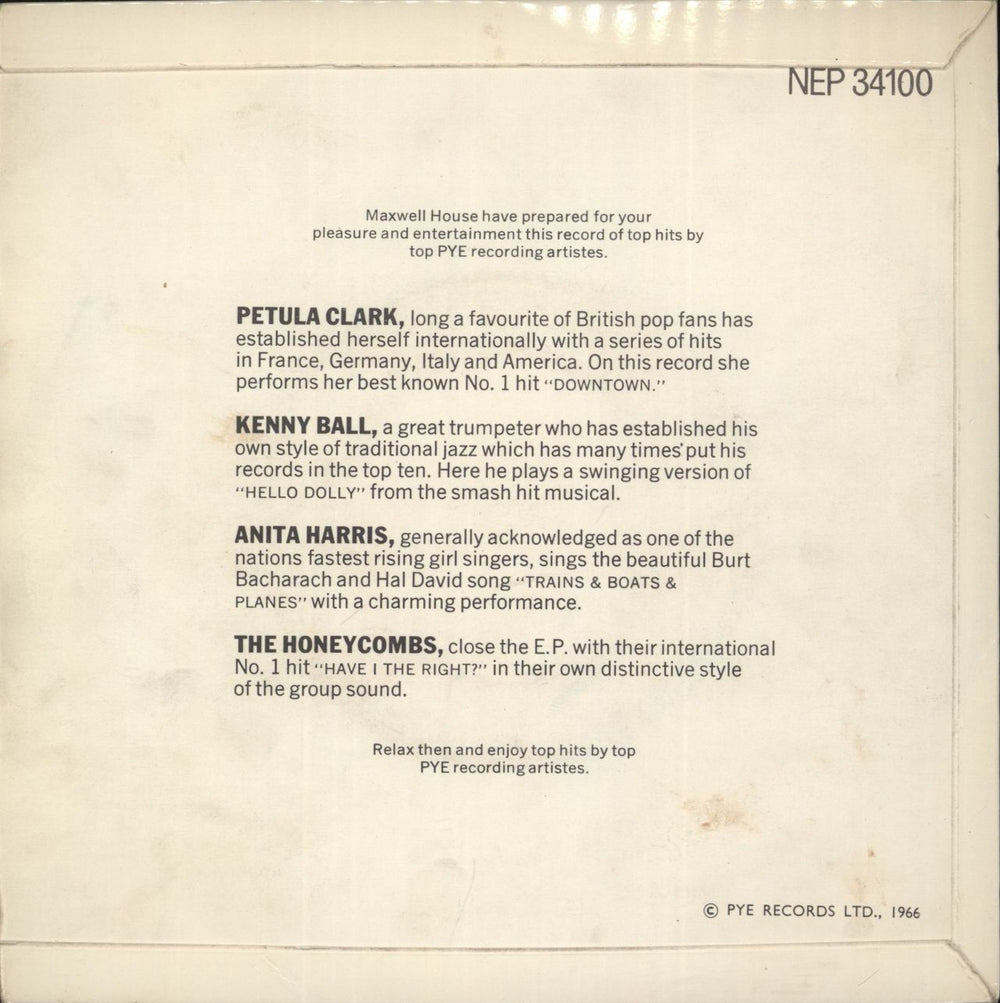 Various-60s & 70s The Hitmakers EP UK 7" vinyl single (7 inch record / 45)