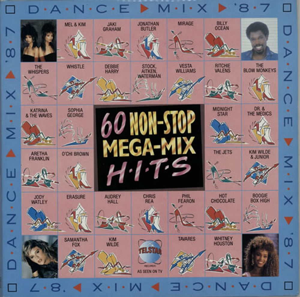 Various Artists 60 Non-Stop Mega Hits UK 2-LP vinyl record set (Double LP Album) STAR2314