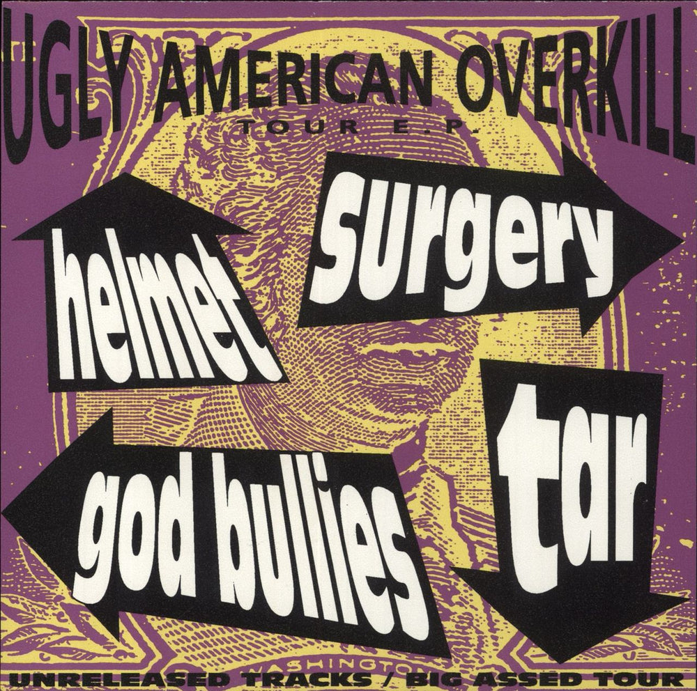 Various Artists Ugly American Overkill Tour E.P. US 7" vinyl single (7 inch record / 45) SCALE34