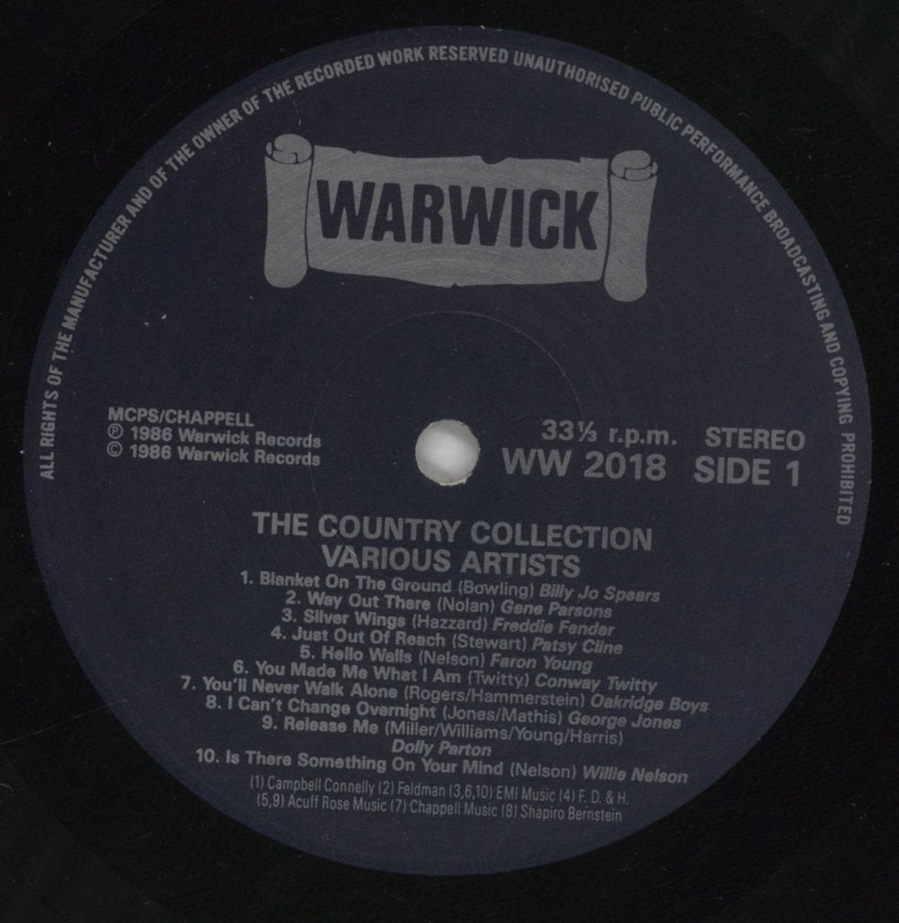 Various-Country The Country Collection UK vinyl LP album (LP record) CVALPTH719200
