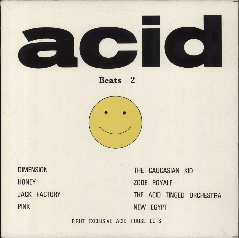 Various-Dance Acid Beats 2 UK vinyl LP album (LP record) WRRLP004