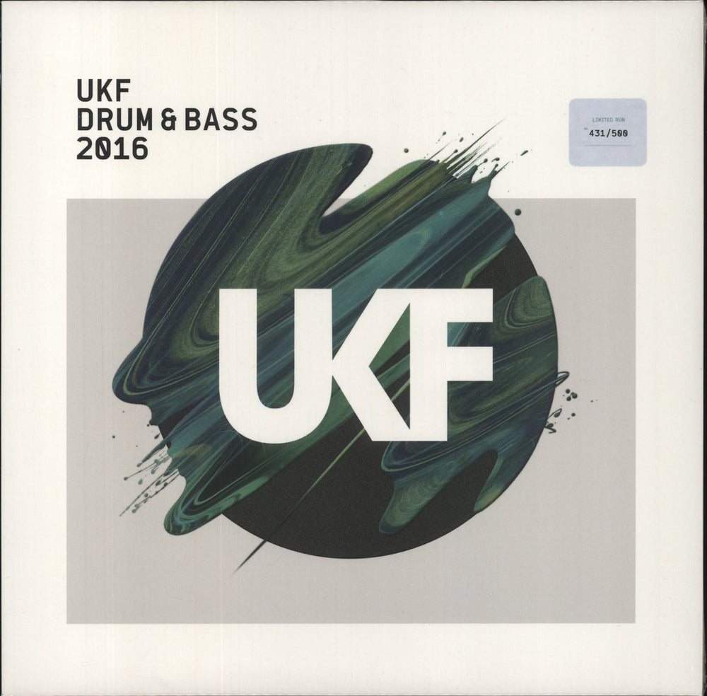 Various-Drum & Bass Jungle UKF Drum & Bass 2016 - White Vinyl - Sealed UK 12" vinyl single (12 inch record / Maxi-single) UKF021LP