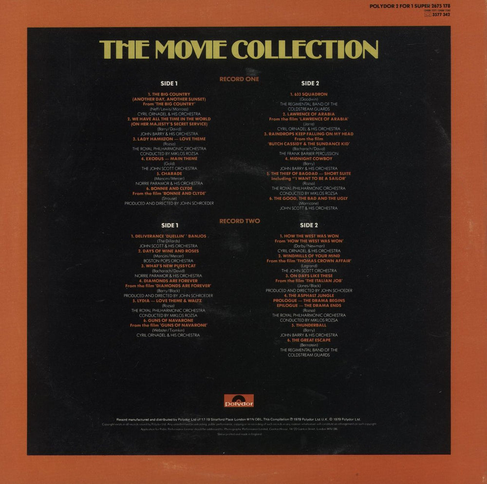 Various-Film, Radio, Theatre & TV The Movie Collection UK 2-LP vinyl record set (Double LP Album)