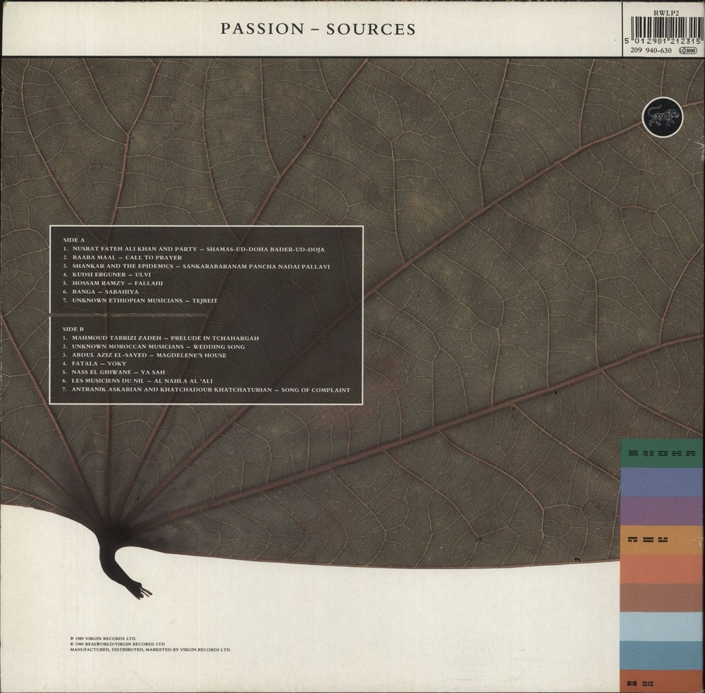 Various-Folk Passion - Sources UK vinyl LP album (LP record)