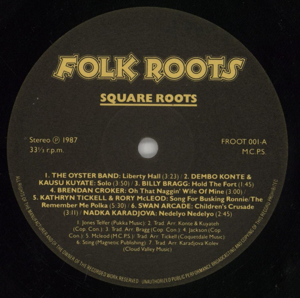 Various-Folk Square Roots UK vinyl LP album (LP record) V-FLPSQ377232