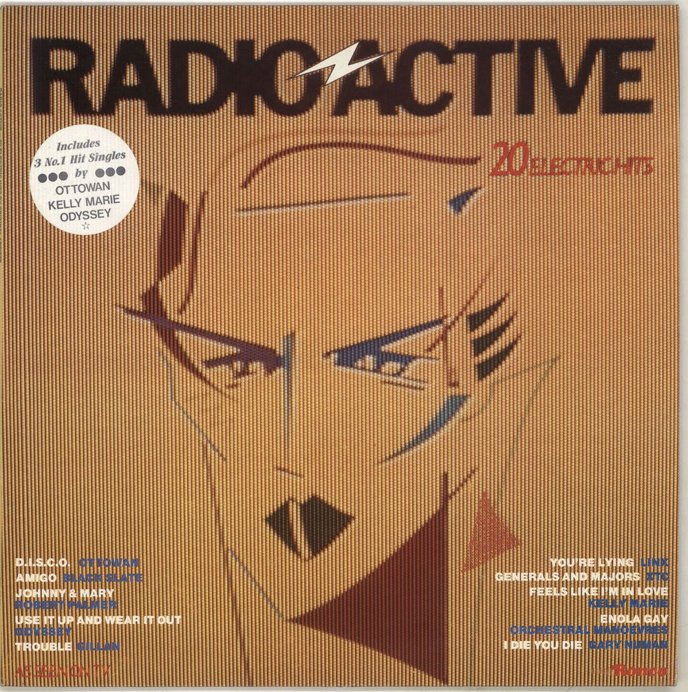 Various-Pop Radio Active - Stickered sleeve UK vinyl LP album (LP record) RTL2049