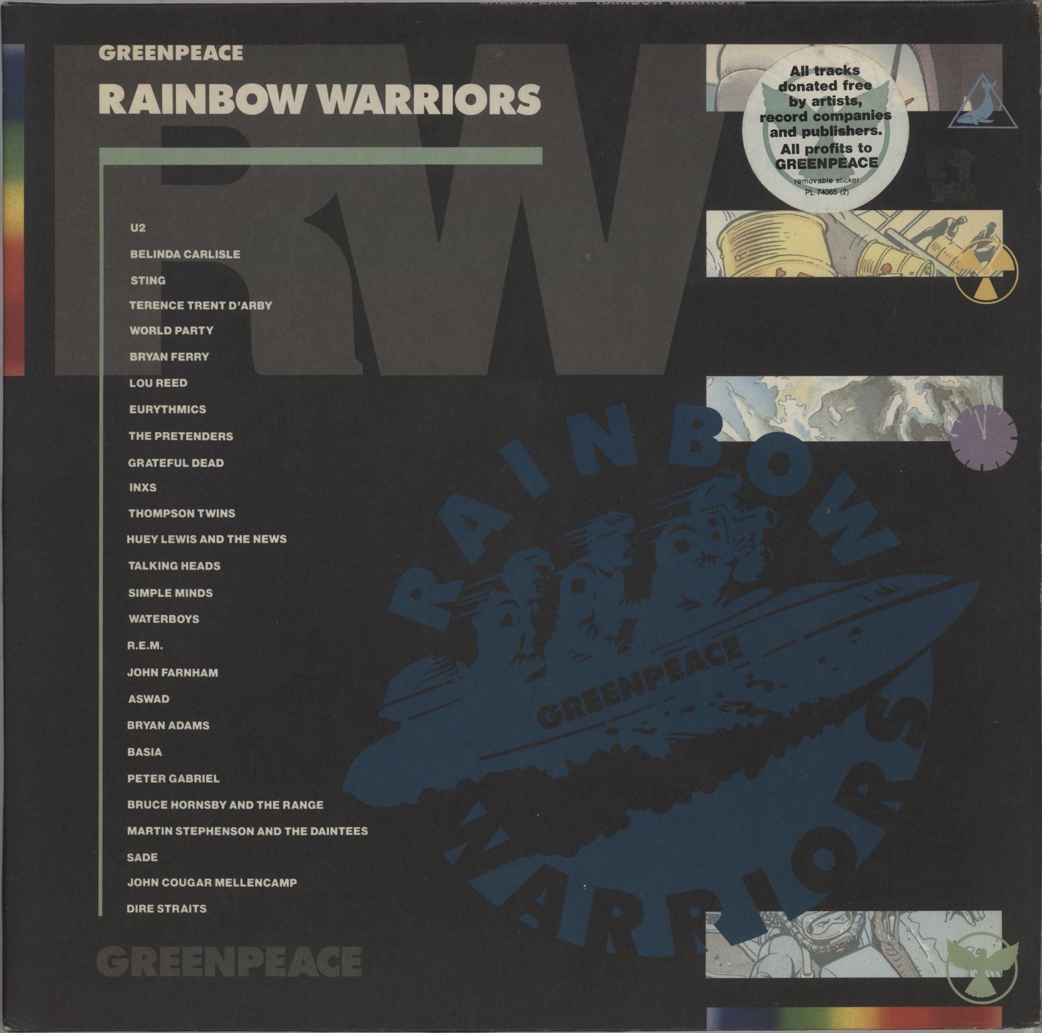 Various-Pop Rainbow Warriors + Insert German 2-LP vinyl record set (Double LP Album) PL74065[2]