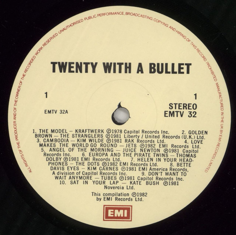 Various-Pop Twenty With A Bullet UK vinyl LP album (LP record) 7VALPTW438190