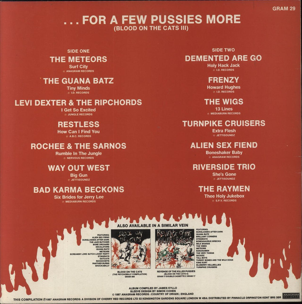 Various-Punk & New Wave For A Few Pussies More (Blood On The Cats III) UK vinyl LP album (LP record)