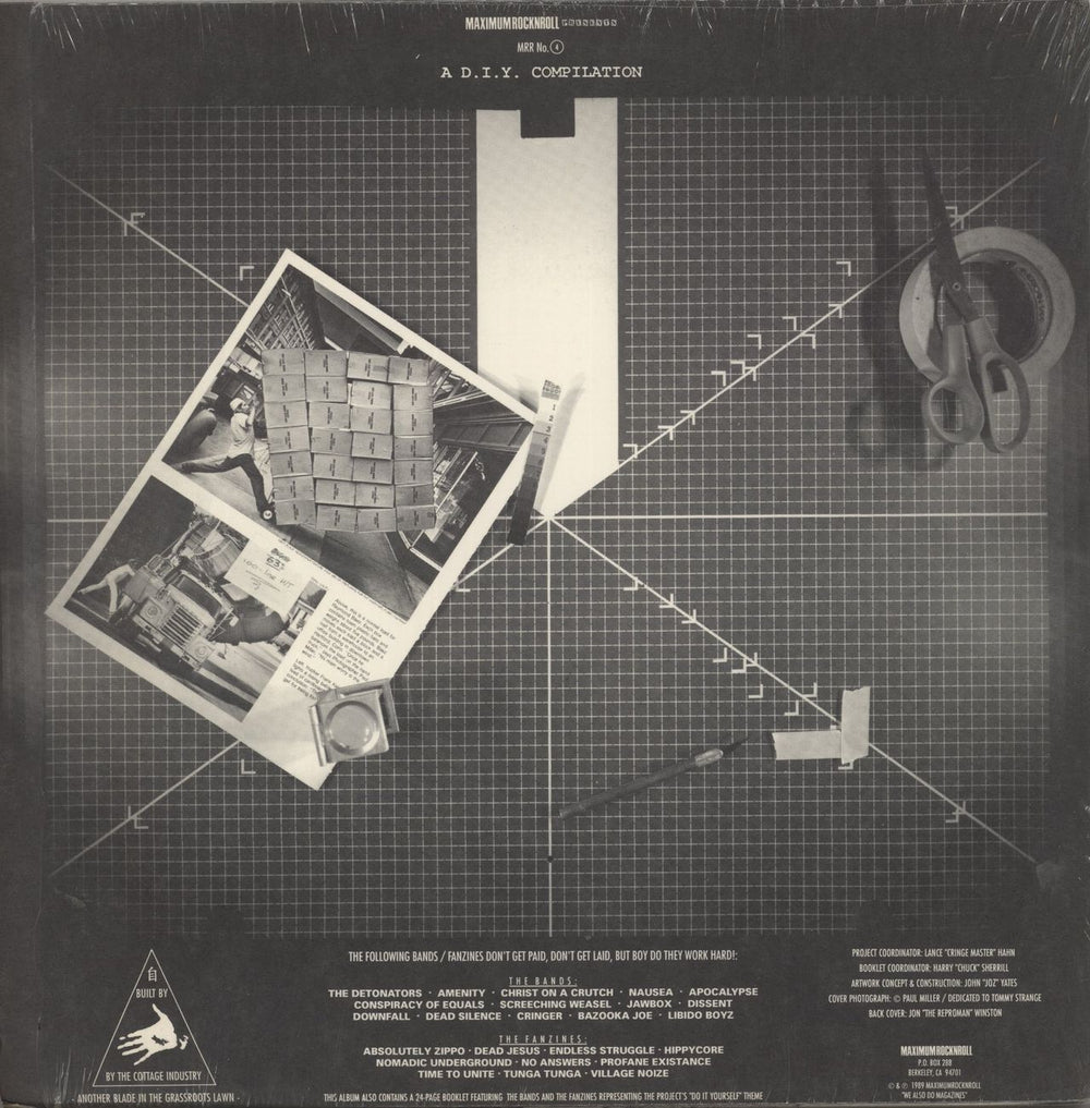 Various-Punk & New Wave They Don't Get Paid, They Don't Get Laid, But Boy Do They Work Hard! US vinyl LP album (LP record)