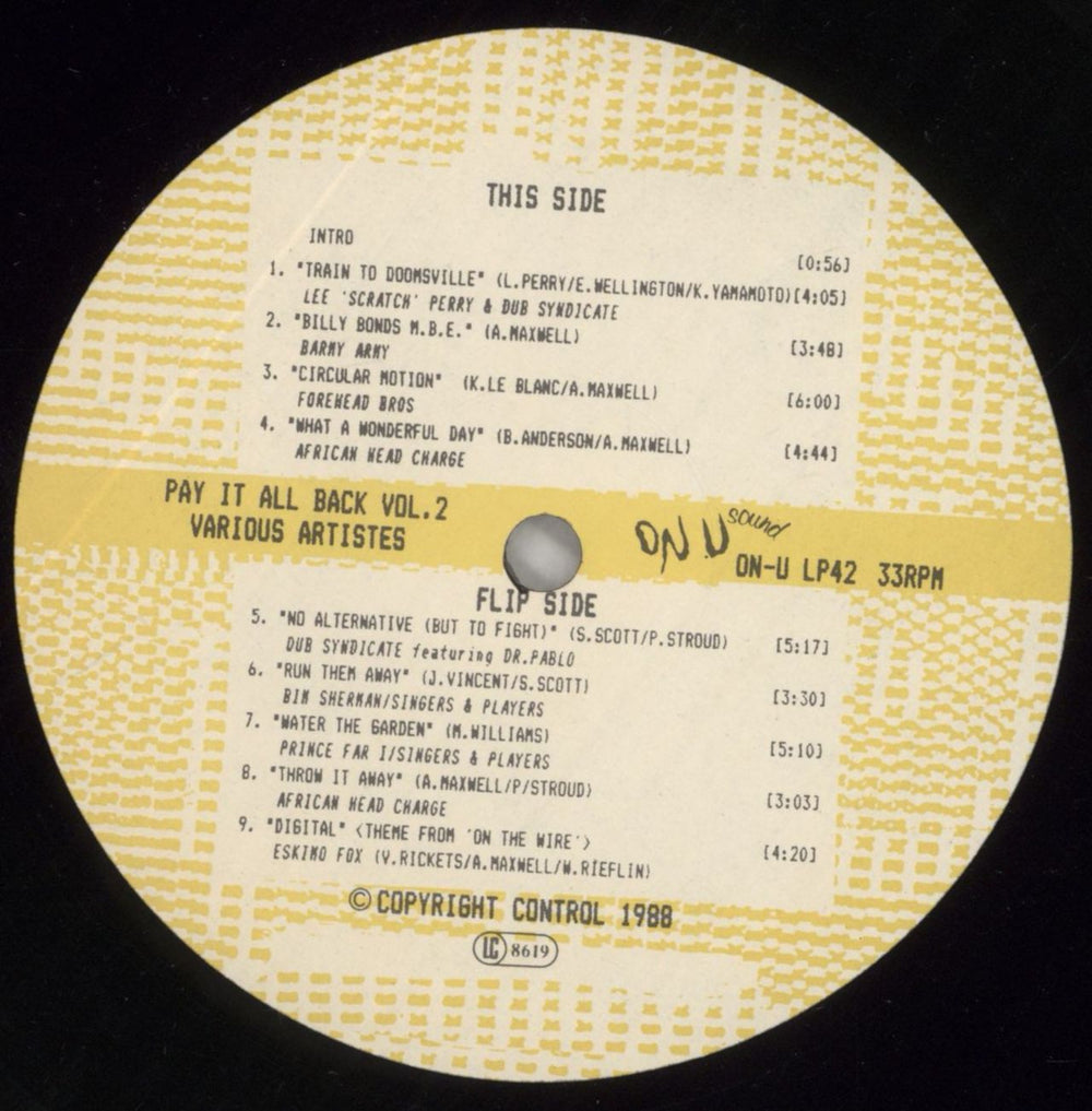 Various-Reggae & Ska Pay It All Back Volume 2 UK vinyl LP album (LP record) V-ALPPA861408