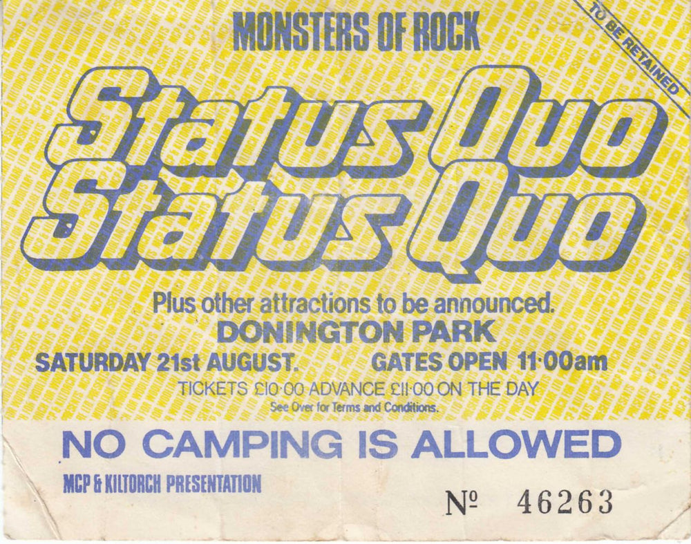 Various-Rock & Metal Monsters Of Rock + Ticket / EX UK tour programme RVATRMO568497