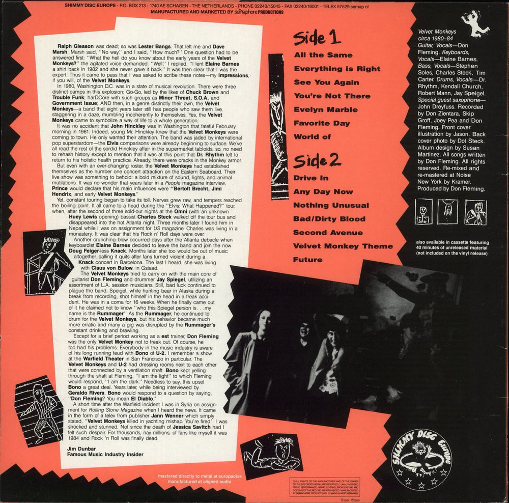 Velvet Monkeys Rotting Corpse Au Go Go German vinyl LP album (LP record)