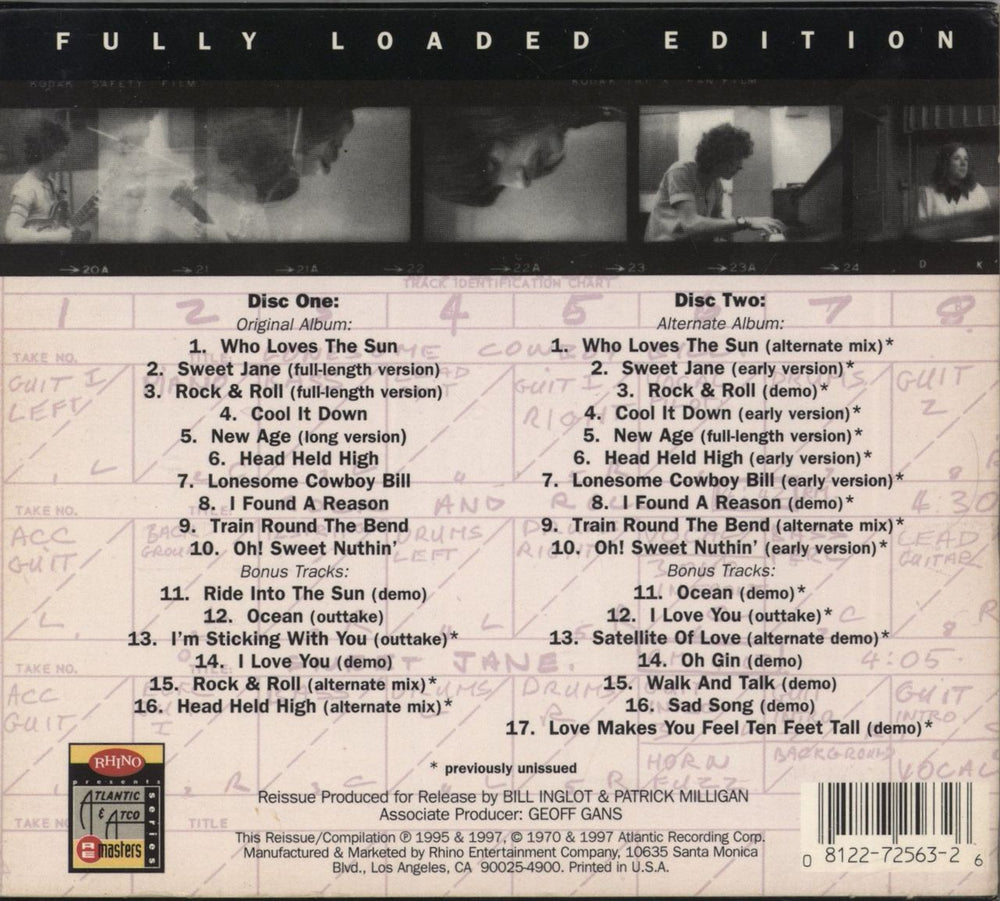 Velvet Underground Loaded - Fully Loaded Edition US 2 CD album set (Double CD) 081227256326