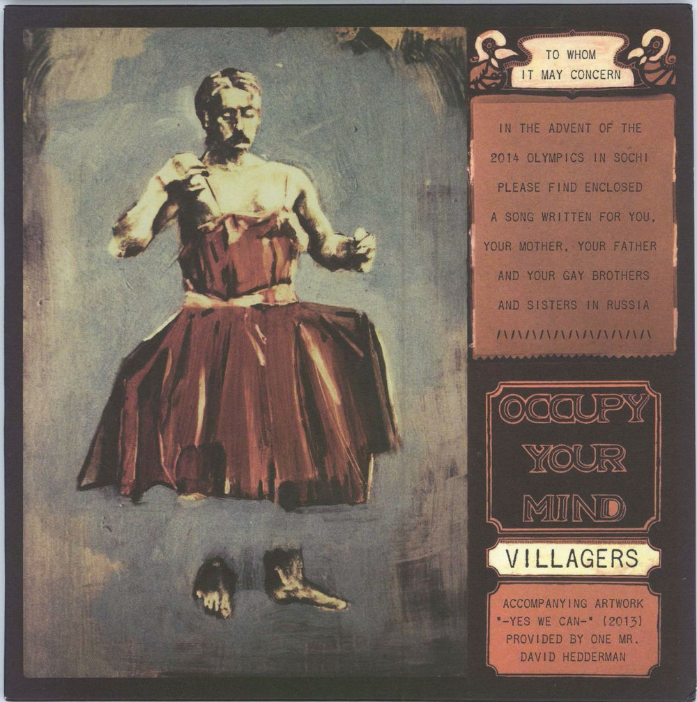 Villagers Occupy Your Mind - Clear Vinyl UK 7" vinyl single (7 inch record / 45) RUG582