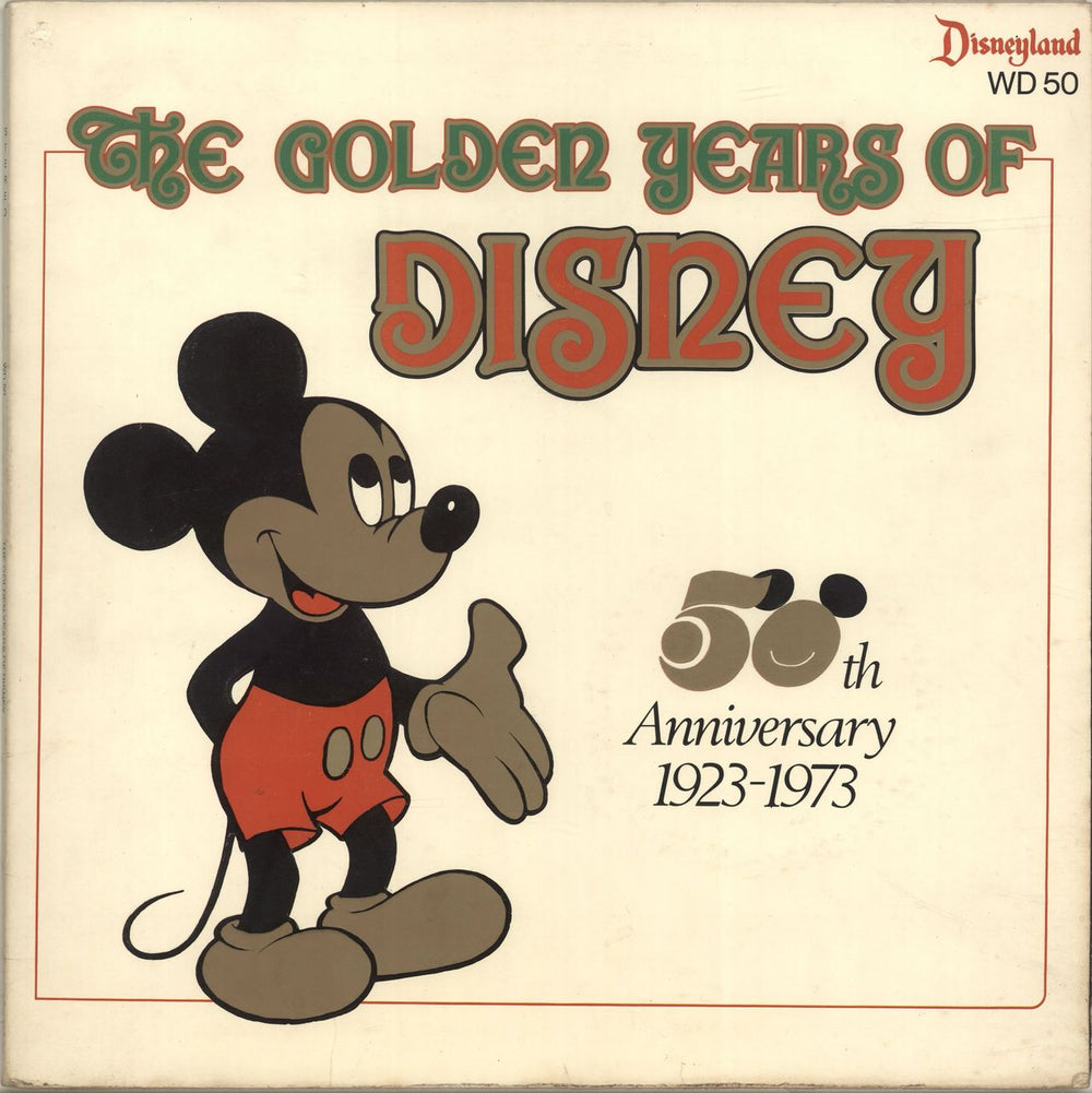 Walt Disney The Golden Years Of Disney UK vinyl LP album (LP record) WD50