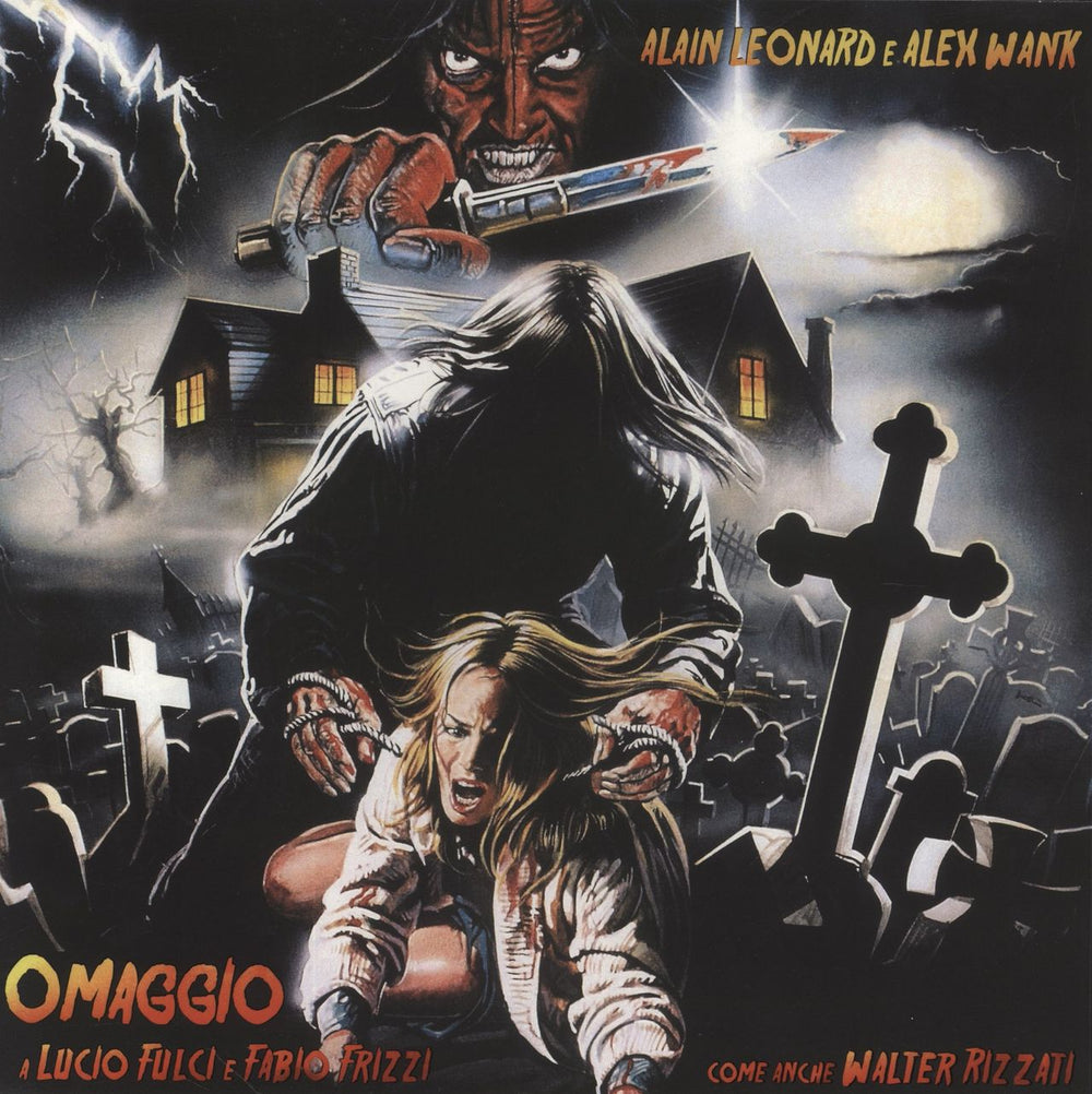 Walter Rizzati Omaggio A Lucio Fulci E Fabio Frizzi Come Anche Walter Rizzati - Yellow w/ Red & Black Splatter Austrian 12" vinyl single (12 inch record / Maxi-single)