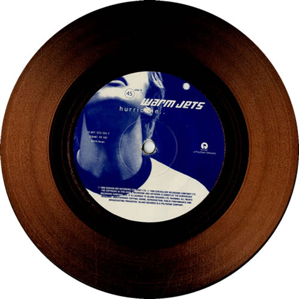Warm Jets Hurricane UK 7" vinyl picture disc (7 inch picture disc single) W-J7PHU569897
