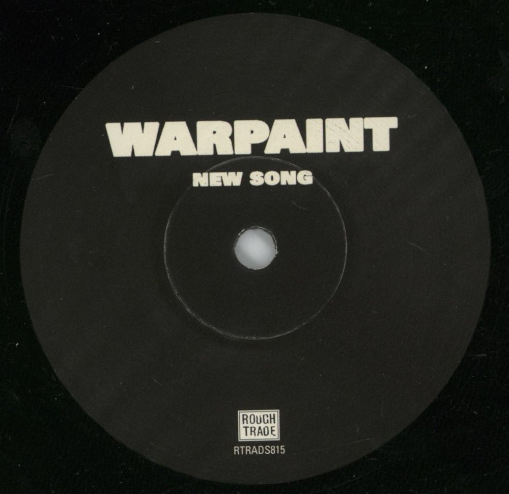 Warpaint New Song UK 7" vinyl single (7 inch record / 45) WDR07NE682860