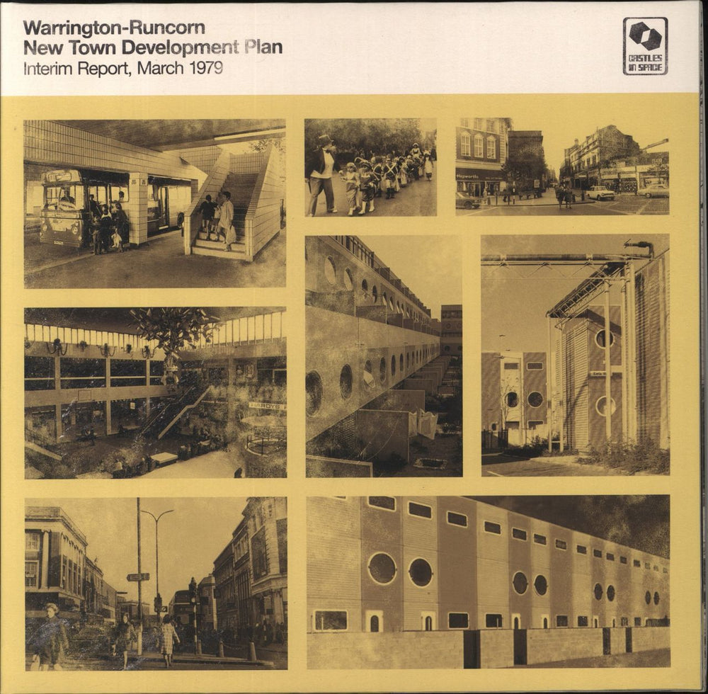 Warrington-Runcorn New Town Development Plan Interim Report, March 1979 - Black In Yellow Vinyl + 7" UK vinyl LP album (LP record) CIS067