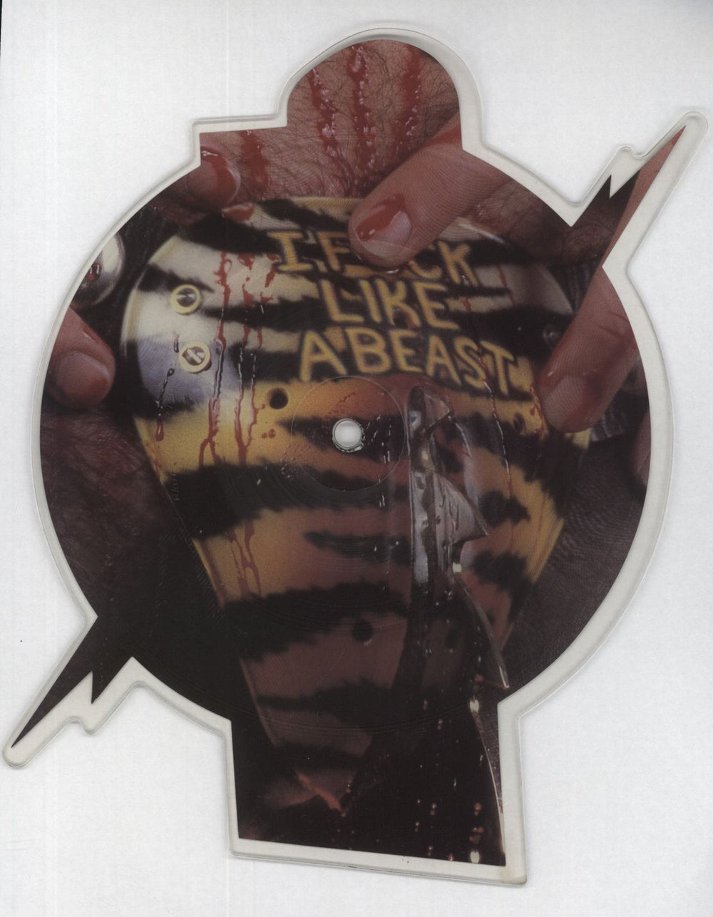 WASP Animal (F**k Like A Beast) - EX UK shaped picture disc (picture disc vinyl record) PKUT109