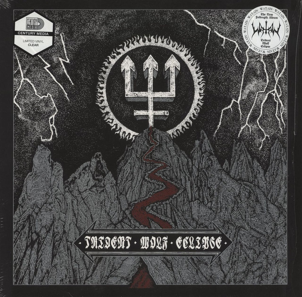 Watain Trident Wolf Eclipse - Clear Vinyl German vinyl LP album (LP record) FTW007