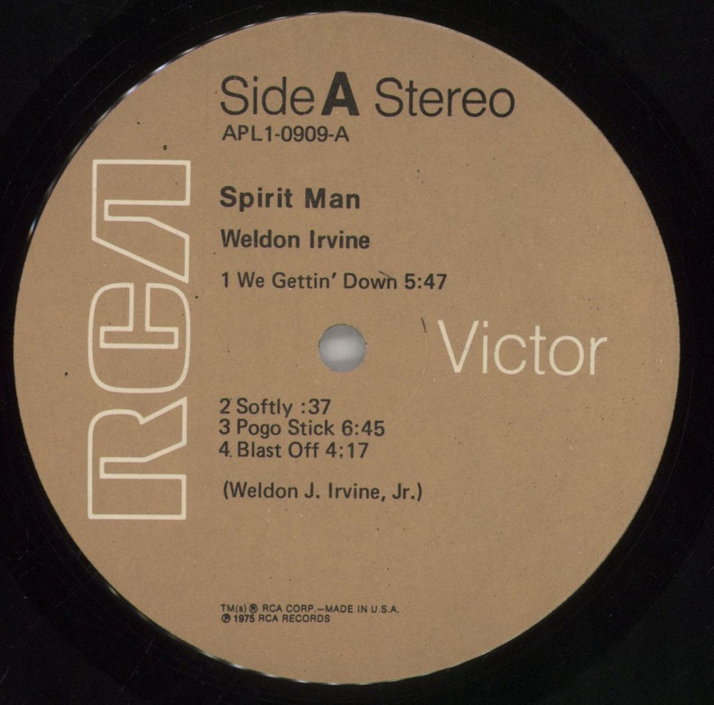 Weldon Irvine Spirit Man US vinyl LP album (LP record) ZSLLPSP859956