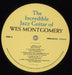 Wes Montgomery The Incredible Jazz Guitar Of Wes Montgomery - 180gm UK vinyl LP album (LP record) WMGLPTH868774