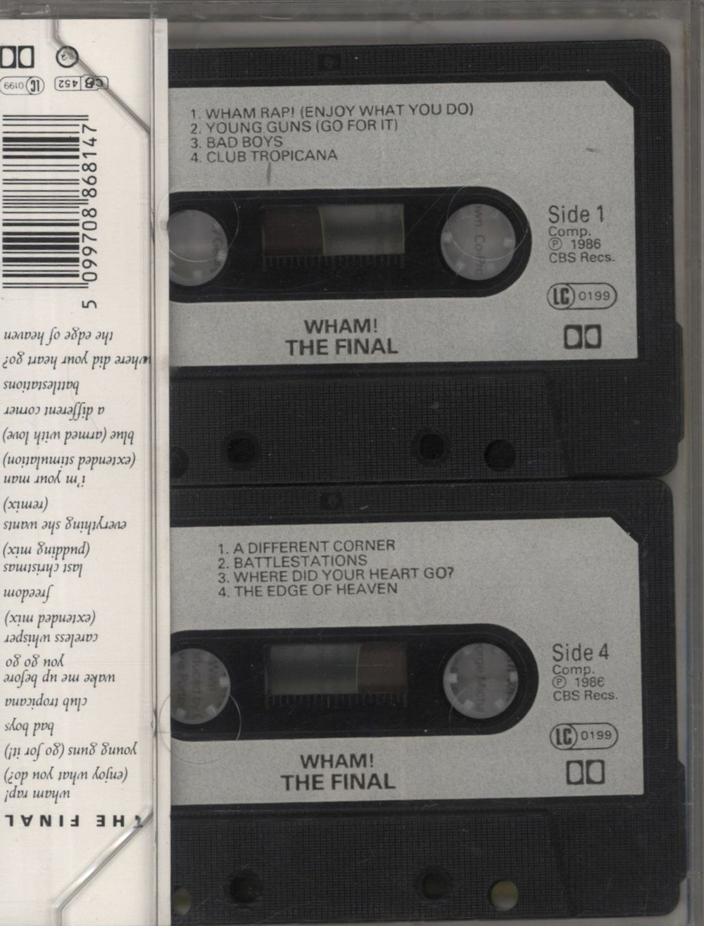 Wham The Final UK Double Cassette Album 5099708868147