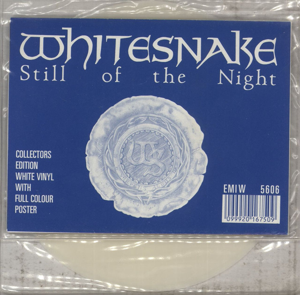Whitesnake Still Of The Night - White Vinyl UK 7" vinyl single (7 inch record / 45) EMIW5606