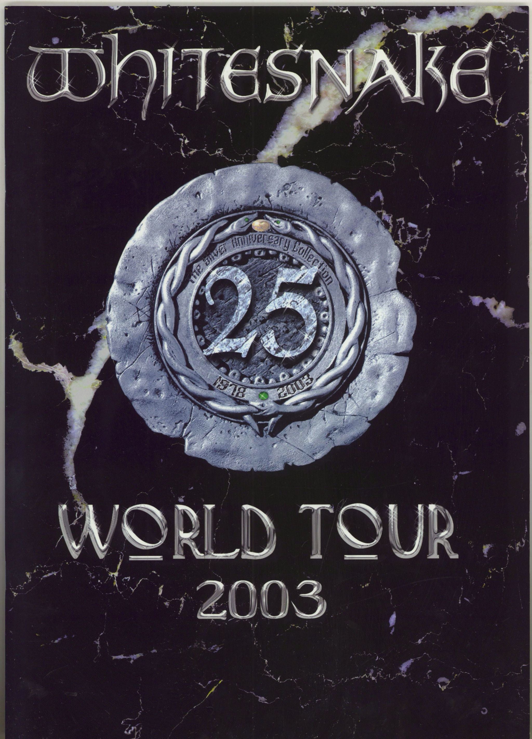 Whitesnake World Tour 2003 UK tour programme TOUR PROGRAMME