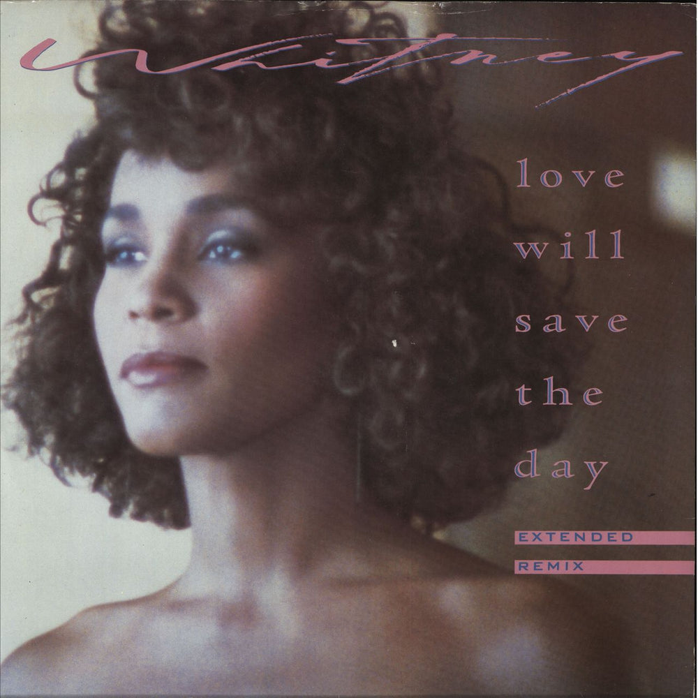 Whitney Houston Love Will Save The Day UK 12" vinyl single (12 inch record / Maxi-single) 611516