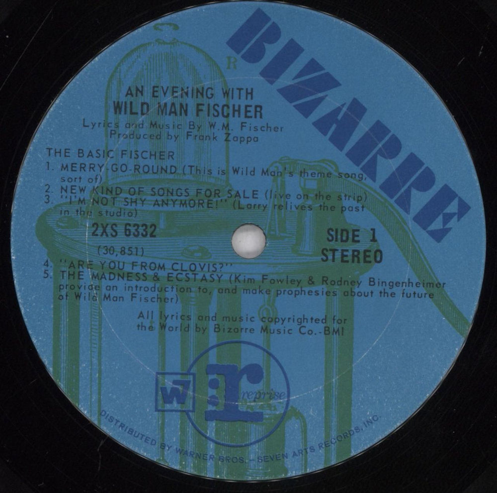 Wild Man Fischer An Evening With Wild Man Fischer - EX US 2-LP vinyl record set (Double LP Album) WMF2LAN834714