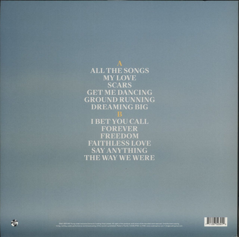 Will Young Lexicon UK vinyl LP album (LP record) 711297523089