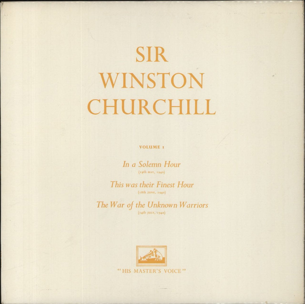 Winston Churchill A Selection From His Famous Wartime Speeches - Volume 3 UK vinyl LP album (LP record) ALP1435