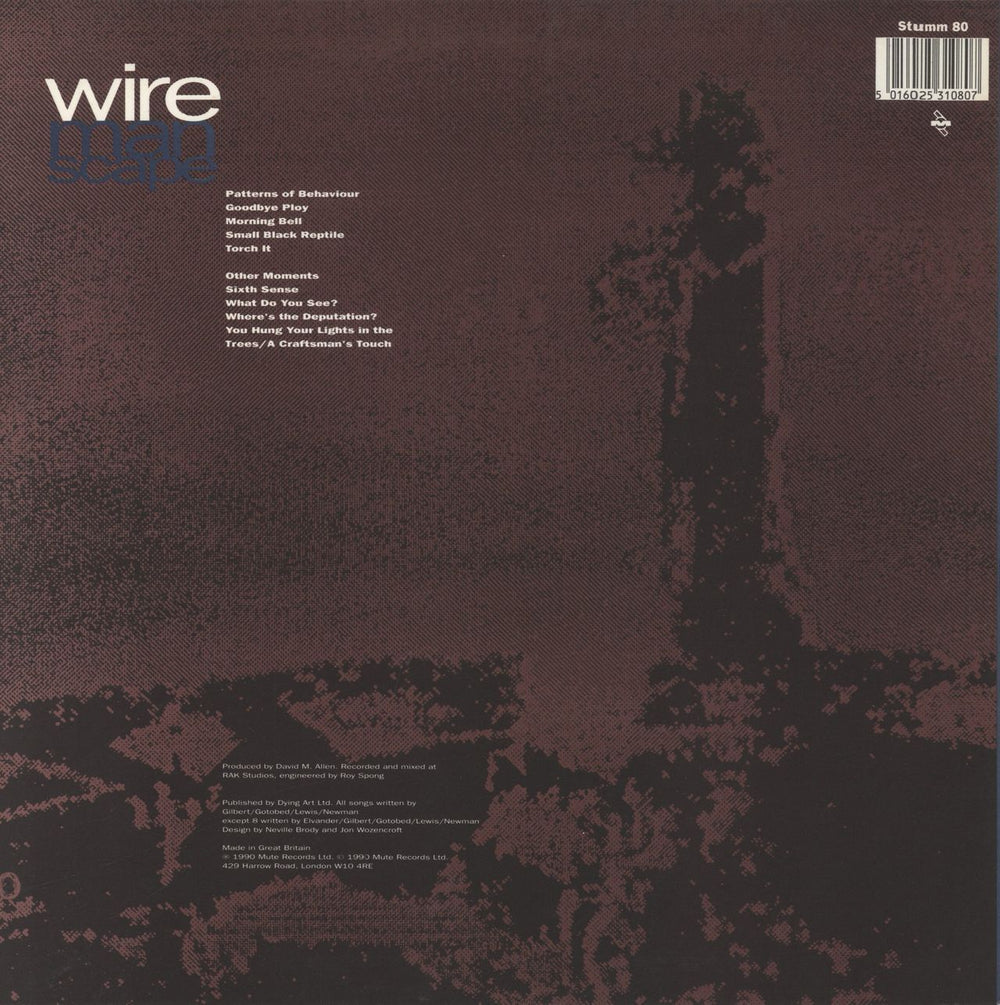 Wire Manscape UK vinyl LP album (LP record) 5016025310807