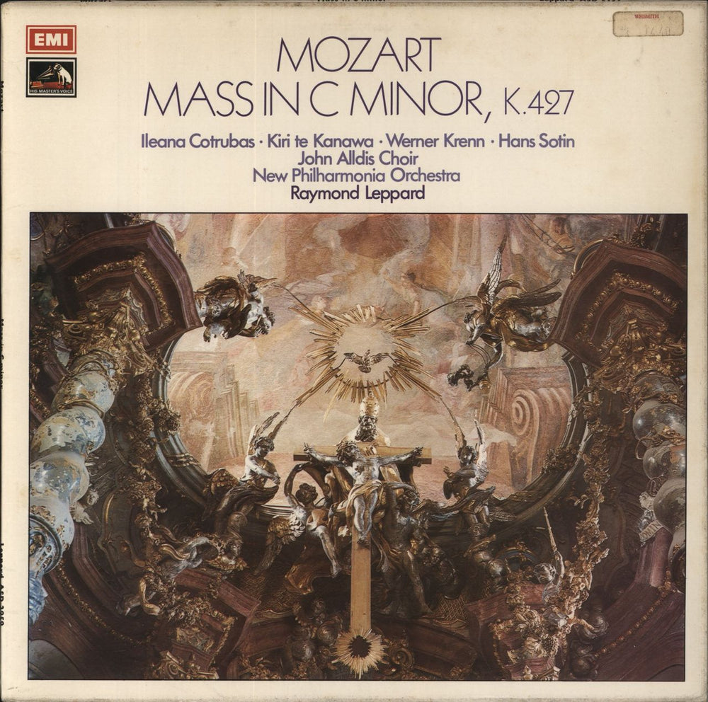 Wolfgang Amadeus Mozart Mass in C minor, K.427 UK vinyl LP album (LP record) ASD2959