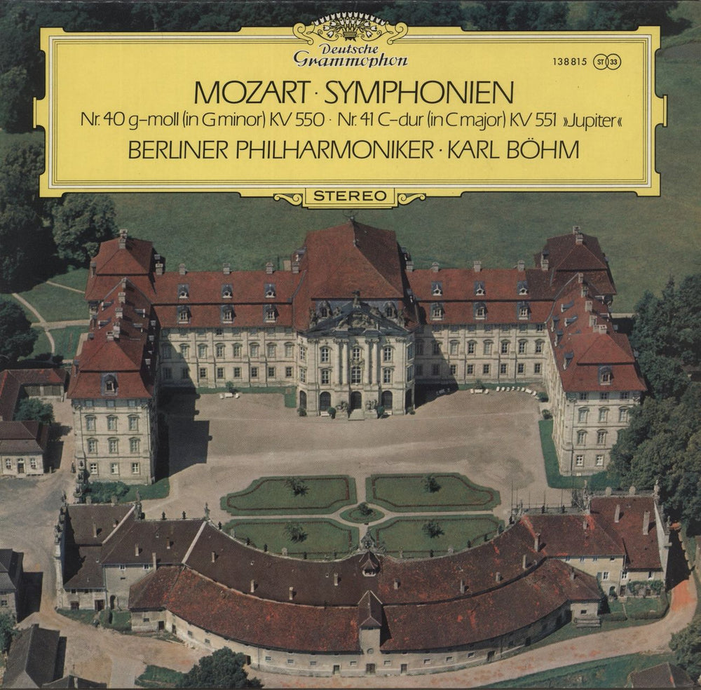 Wolfgang Amadeus Mozart Symphonien Nr. 40 G-moll & Nr. 41 'Jupiter' German vinyl LP album (LP record) 138815