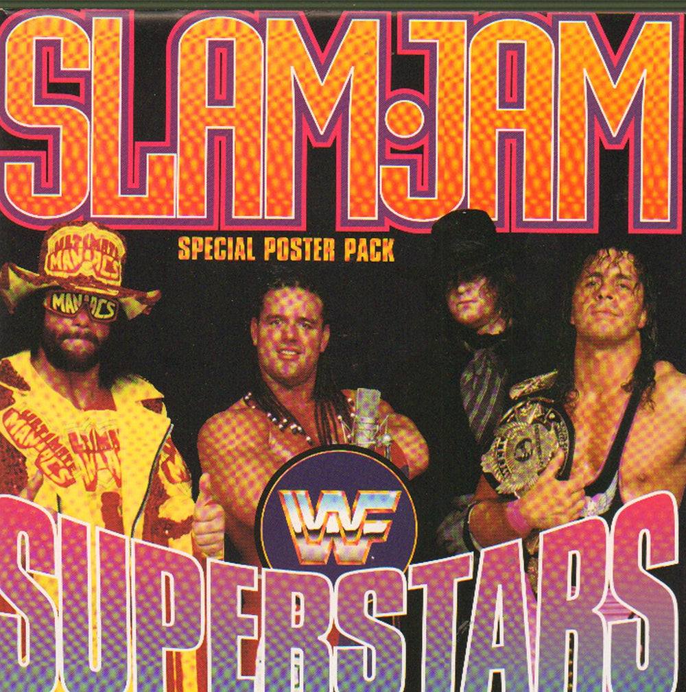 WWF Superstars Slam Jam - poster sleeve UK 7" vinyl single (7 inch record / 45) 126567
