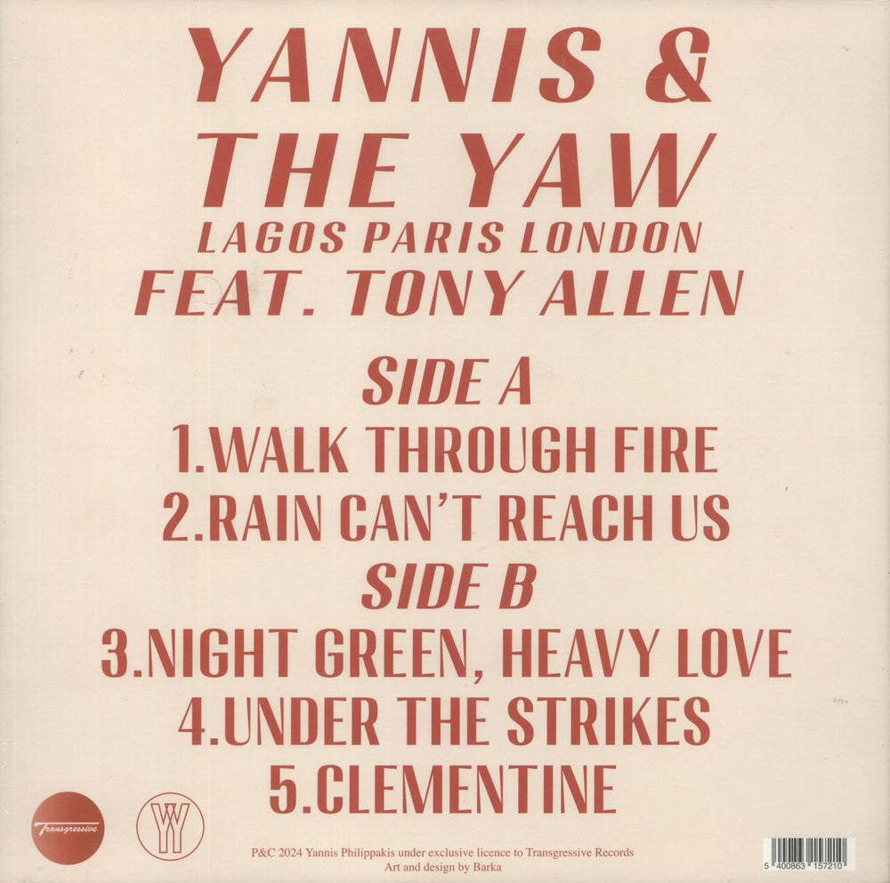 Yannis & The Yaw Lagos Paris London UK 12" vinyl single (12 inch record / Maxi-single) 5400863157210