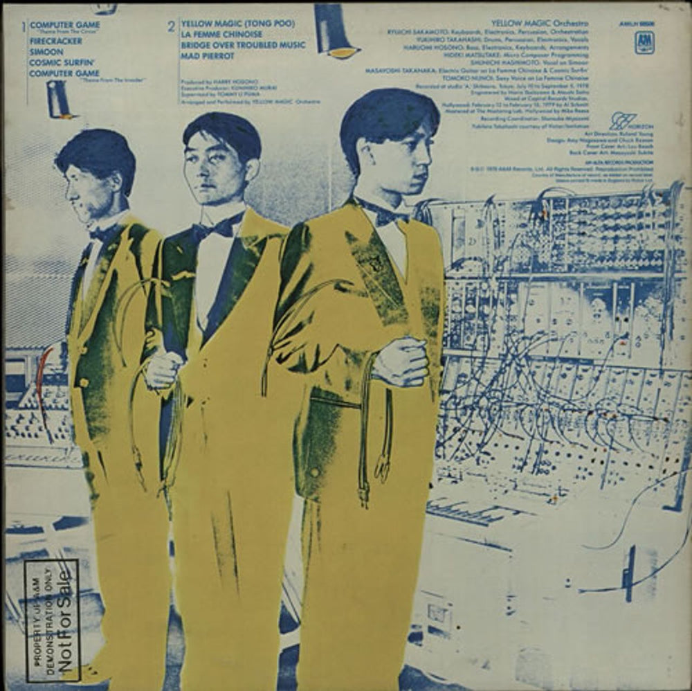 Yellow Magic Orchestra Yellow Magic Orchestra - Gold Promo Stamped UK Promo vinyl LP album (LP record) YMOLPYE53742