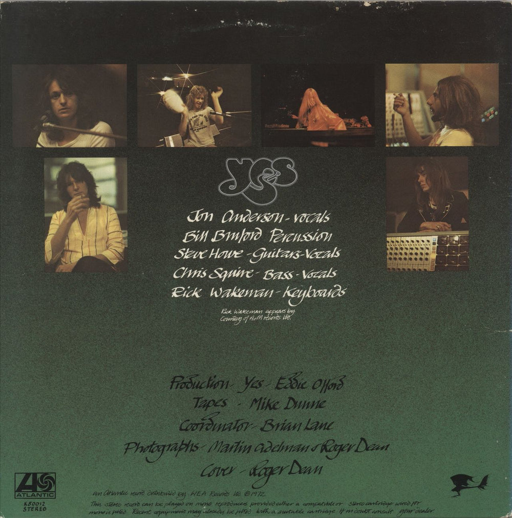 Yes Close To The Edge - 4th - Complete - VG Sleeve UK vinyl LP album (LP record)