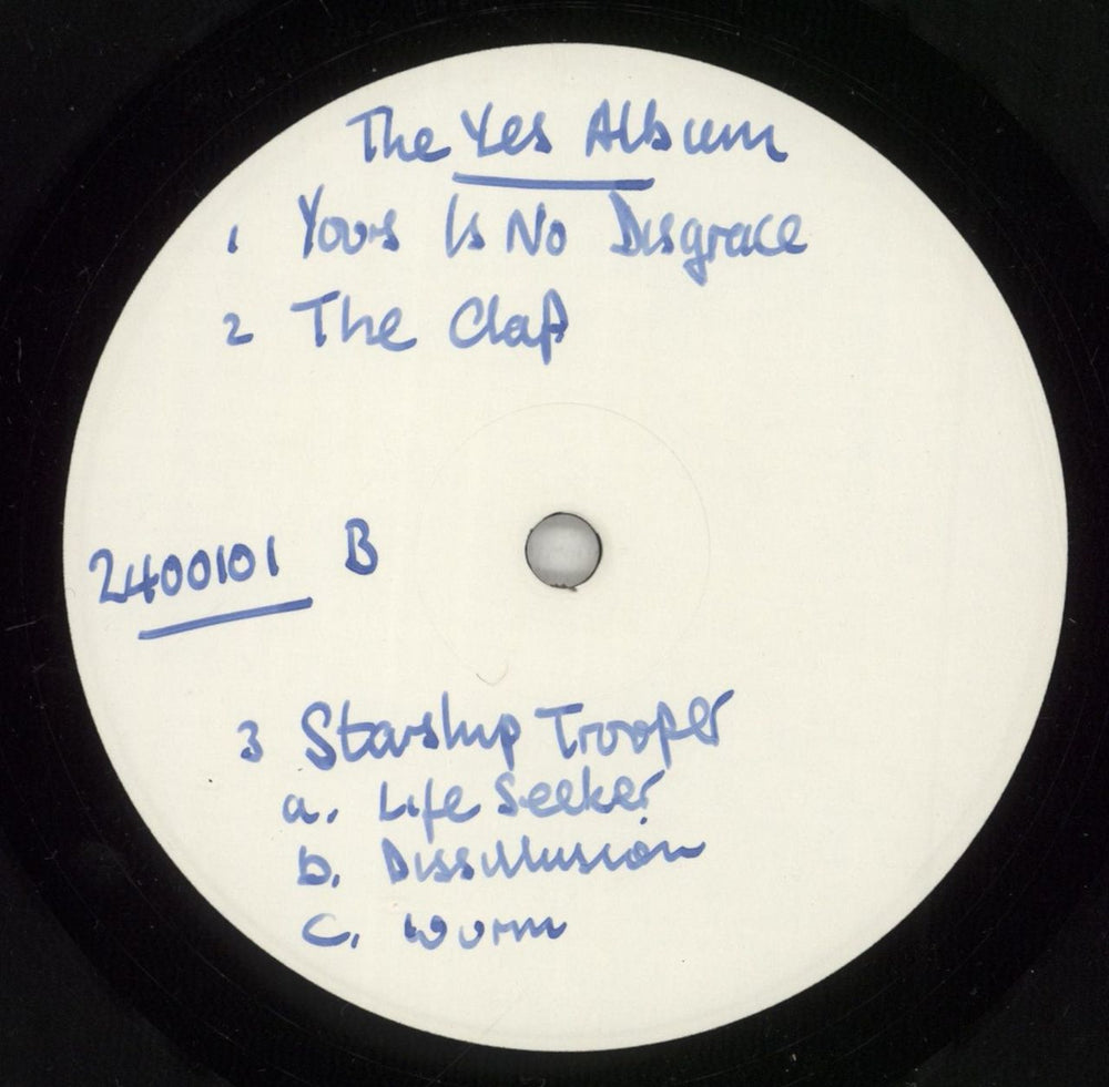 Yes The Yes Album - Test Pressing UK vinyl LP album (LP record) 2400101