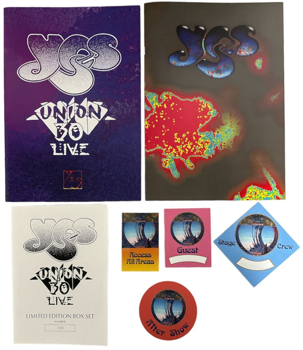 Yes Union 30 Live - 180gm Red, Clear, Blue, Green Vinyl UK Vinyl Box Set Audiophile Deleted