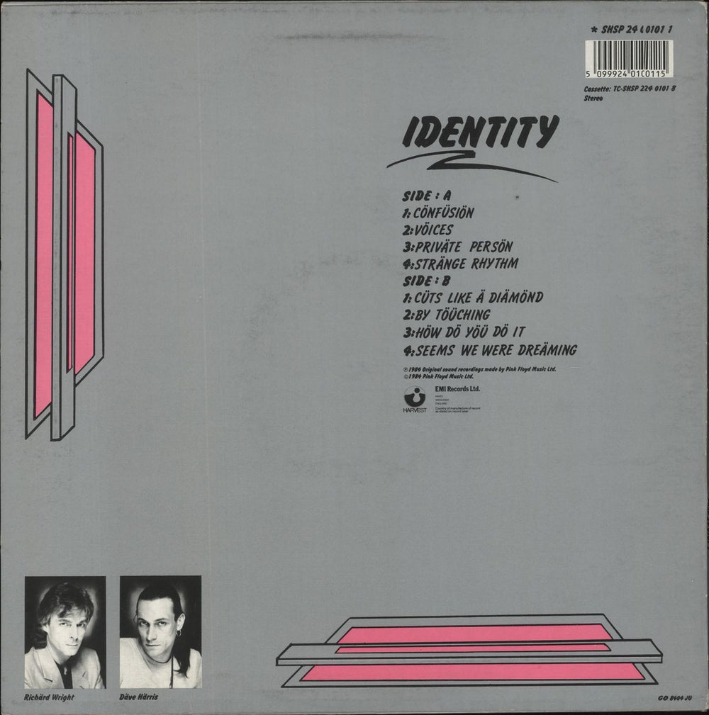 Zee Identity UK vinyl LP album (LP record) 5099924010115